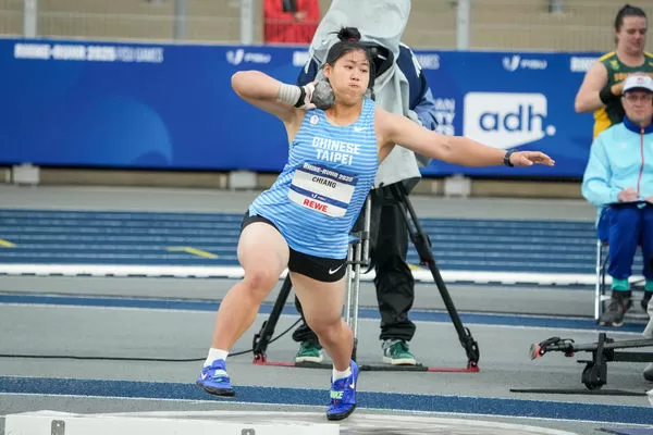 ▲台灣18歲女將江靜緣挺進本屆世大運鉛球決賽。（圖／大專體總提供）