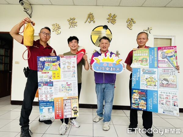 ▲台南市消防局第二大隊與警察廣播電台台南分台攜手合作，進行防溺宣導活動，透過空中廣播強化防災意識。（記者林東良翻攝，下同）