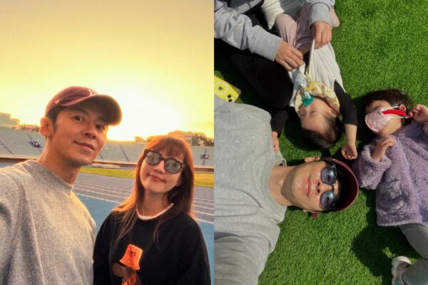 ▲▼李國毅帶兒游泳「男生沒關係啦」差別待遇　愷樂笑翻：奶奶不能看到。（圖／翻攝自Instagram／lllego）