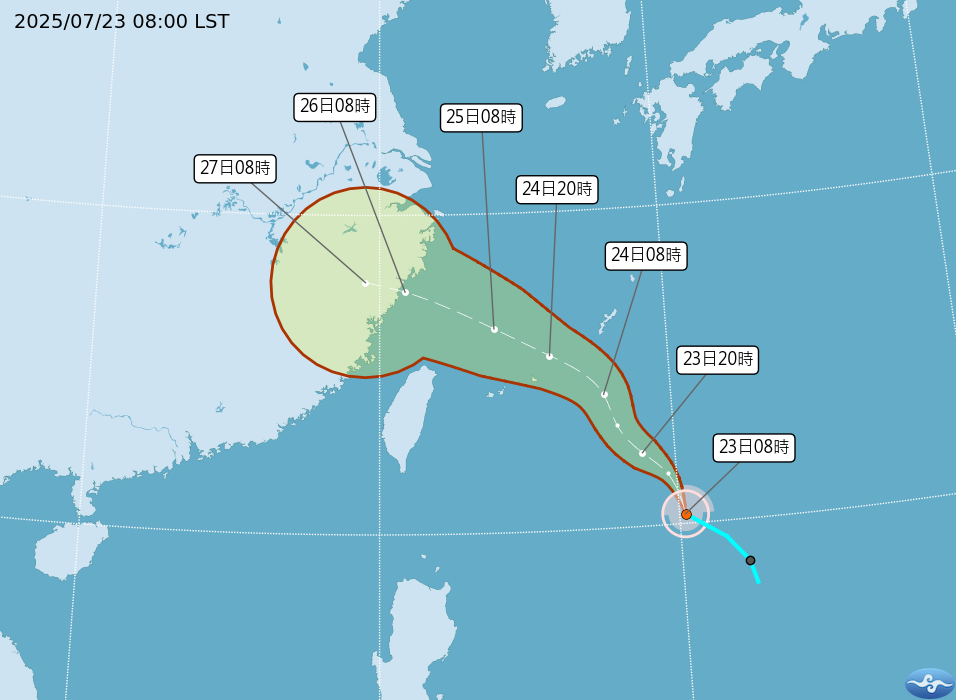 ▲▼范斯高颱風。（圖／氣象署提供）
