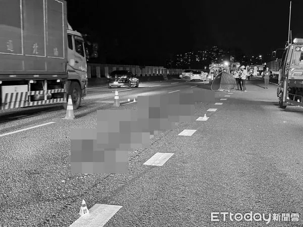 ▲▼國道一號死亡車禍。（圖／記者楊永盛翻攝）