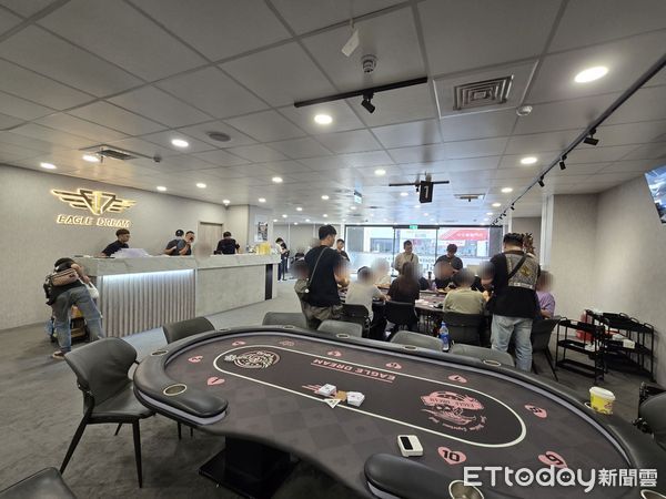 ▲▼德州撲克競技協會「Eagle dream新竹中正店」涉賭。（圖／記者楊永盛翻攝）