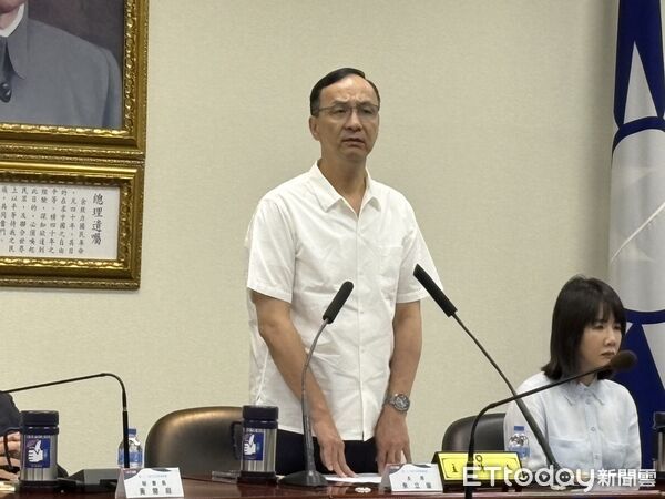 ▲▼國民黨主席朱立倫中常會致詞。（圖／記者鄭佩玟攝）