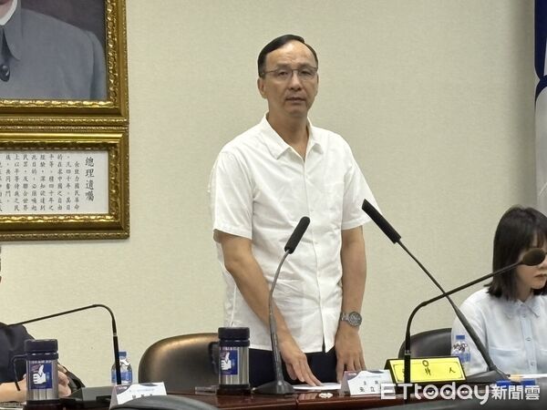 ▲▼國民黨主席朱立倫中常會致詞。（圖／記者鄭佩玟攝）