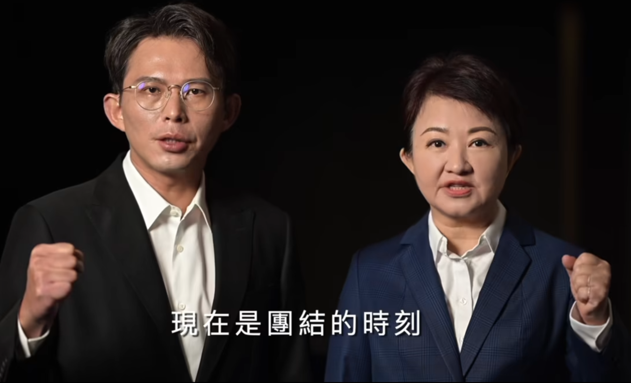 盧秀燕、黃國昌合拍反罷影片　喊話726教訓民進黨、台中會再贏一次