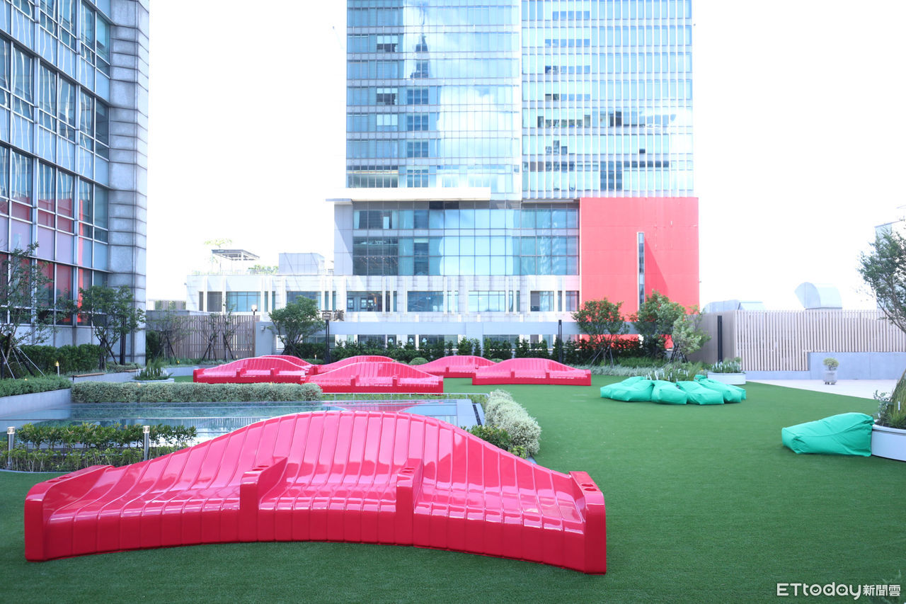 ▲統一Dream Plaza，空中花園。（圖／記者林敬旻攝）