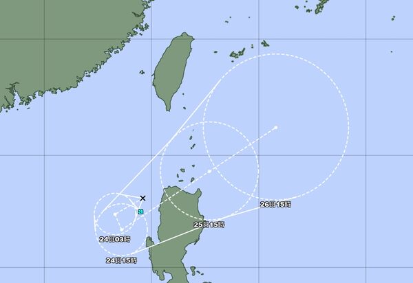 ▲▼菲律賓附近又有熱帶低壓可能增強為今年第8號颱風「竹節草」。（圖／翻攝日本氣象廳）