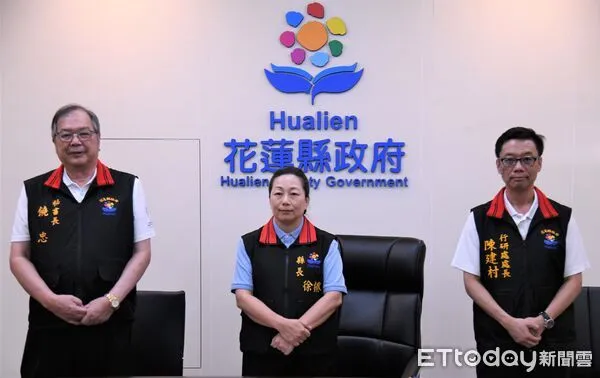 ▲花蓮縣長徐榛蔚23日召開記者會，親上火線嚴正駁斥童子賢不實指控。（圖／花蓮縣政府提供，下同）