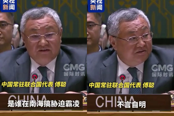▲▼中駐聯合國代表傅聰嗆美：誰在亂搞人盡皆知。（圖／翻攝自微博）