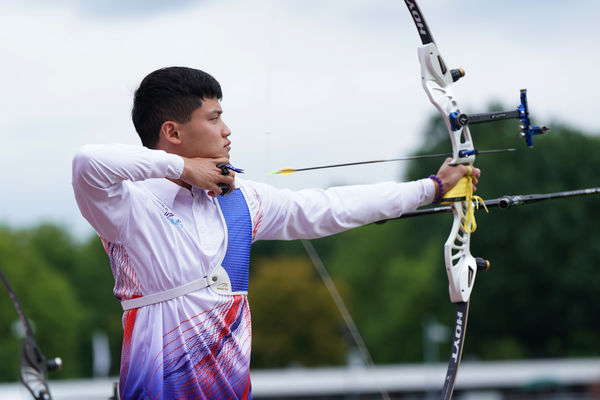 ▲「湯包」湯智鈞在本屆世大運男子反曲弓項目挺進4強。（圖／大專體總提供）