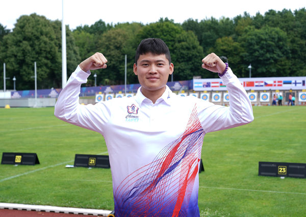 ▲「湯包」湯智鈞在本屆世大運男子反曲弓項目挺進4強。（圖／大專體總提供）