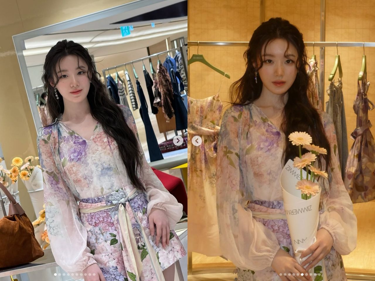 碎花,穿搭,棉花糖女孩。（圖／ＩＧ）