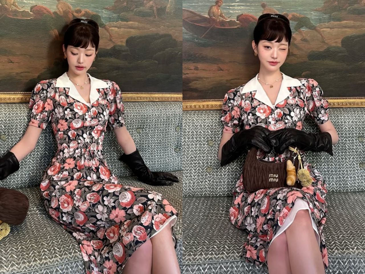 碎花,穿搭,棉花糖女孩。（圖／ＩＧ）