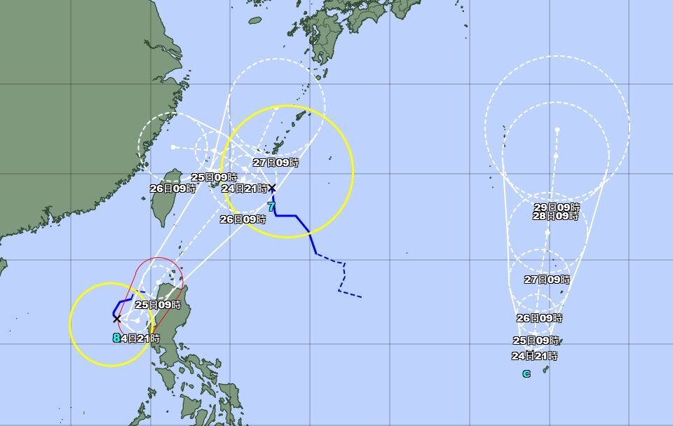 ▲又有熱帶性低氣壓。（圖／翻攝日本氣象廳）