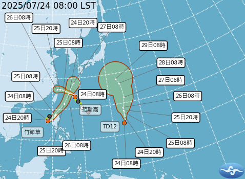▲▼天氣趨勢。（圖／氣象署提供）