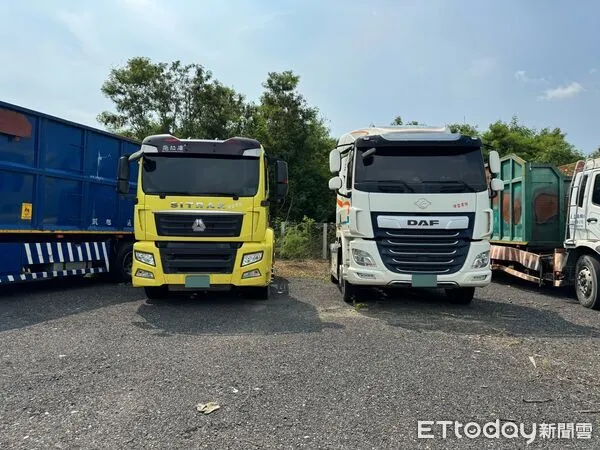 ▲台南分署受檢方囑託將拍賣多輛扣押車輛與機具，2018年AMG GLE43賓士車、KOMATSU、KOBELCO等挖土機及多輛聯結車將公開拍賣，民眾可於拍賣日前先行觀覽。（記者林東良翻攝，下同）