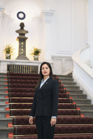 ▲Janet在《零日攻擊》飾演民選總統。（圖／牽猴子提供）