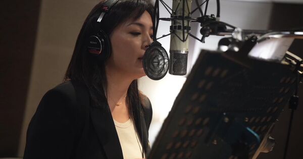 ▲▼蔣萬安合體陳菁徽、鍾沛君開唱反罷歌曲「善良」。（圖／翻攝自Facebook／陳菁徽）