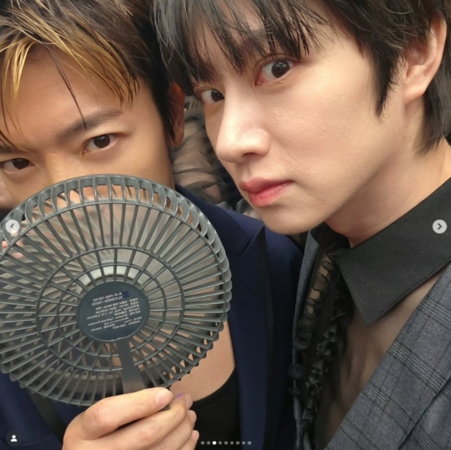 ▲希澈與東海。（圖／翻攝自希澈Instagram）