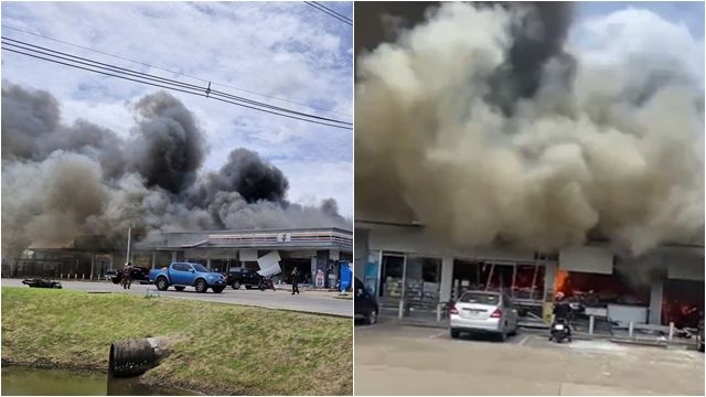 7-11遭炮擊全面燃燒！　邊境衝突「泰國已釀9死14傷」