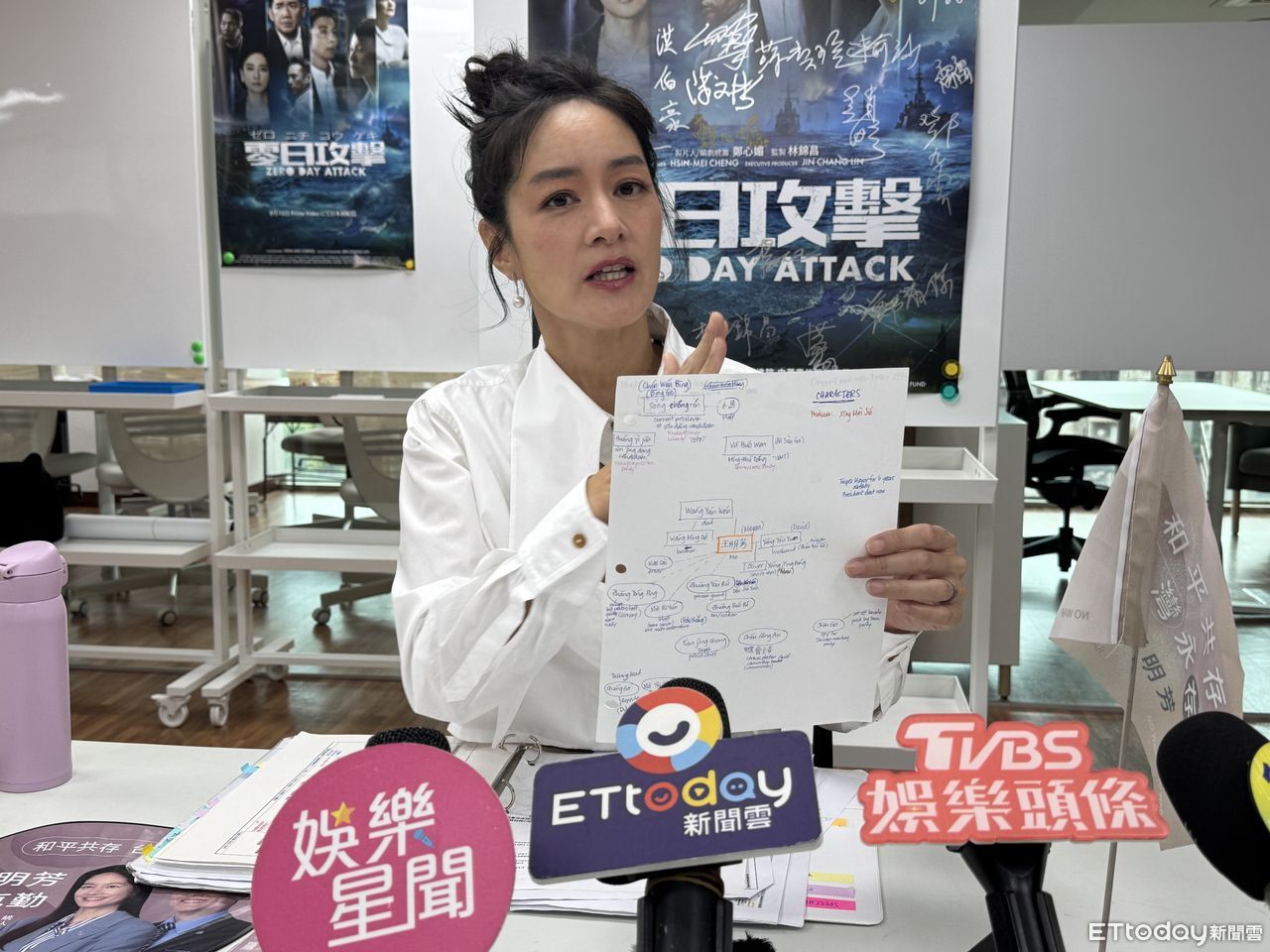 ▲Janet在《零日攻擊》飾演民選總統。（圖／記者黃庠棻攝）