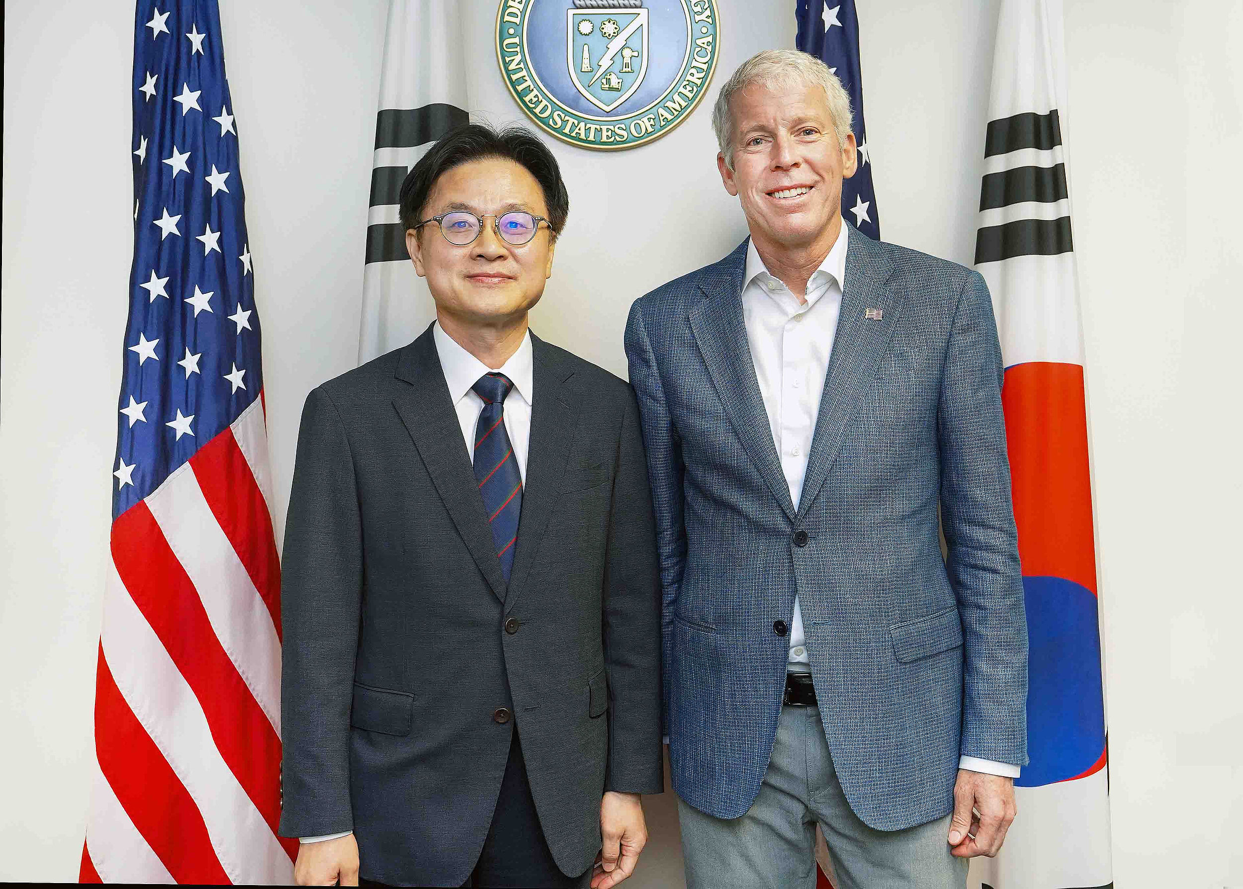 ▲▼南韓產業通商資源部長金正官出訪華府，會晤美國能源部長賴特。（圖／VCG）