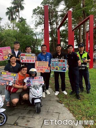 ▲▼  民雄分局防詐宣導   。（圖／民雄分局提供）