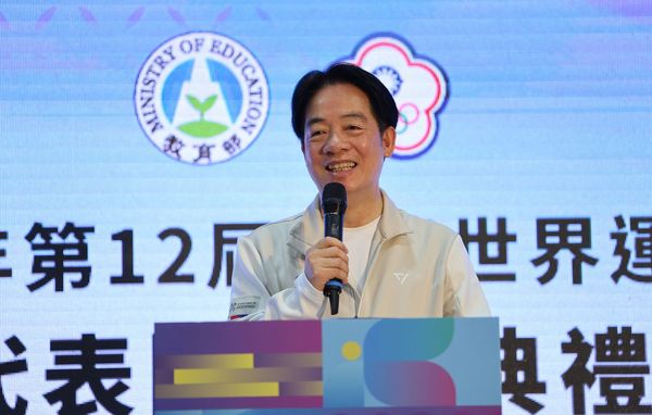 ▲成都世運會8月7日登場，中華奧會主席林鴻道、總統賴清德。（圖／中華奧會提供）