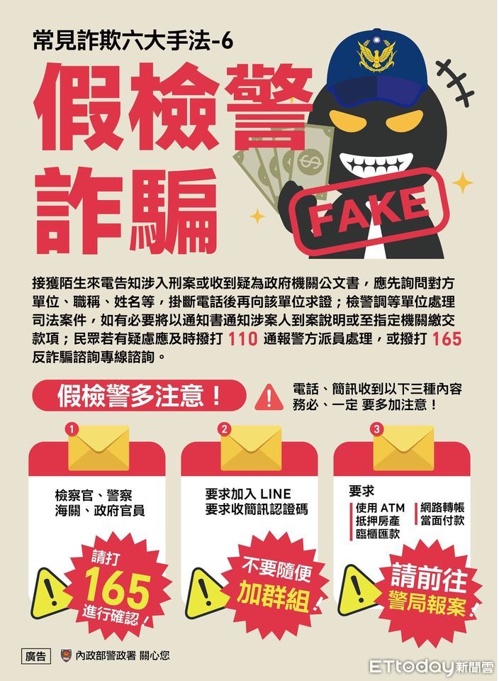 嘉義水上警提醒　小心假檢警詐騙集團電話騙局