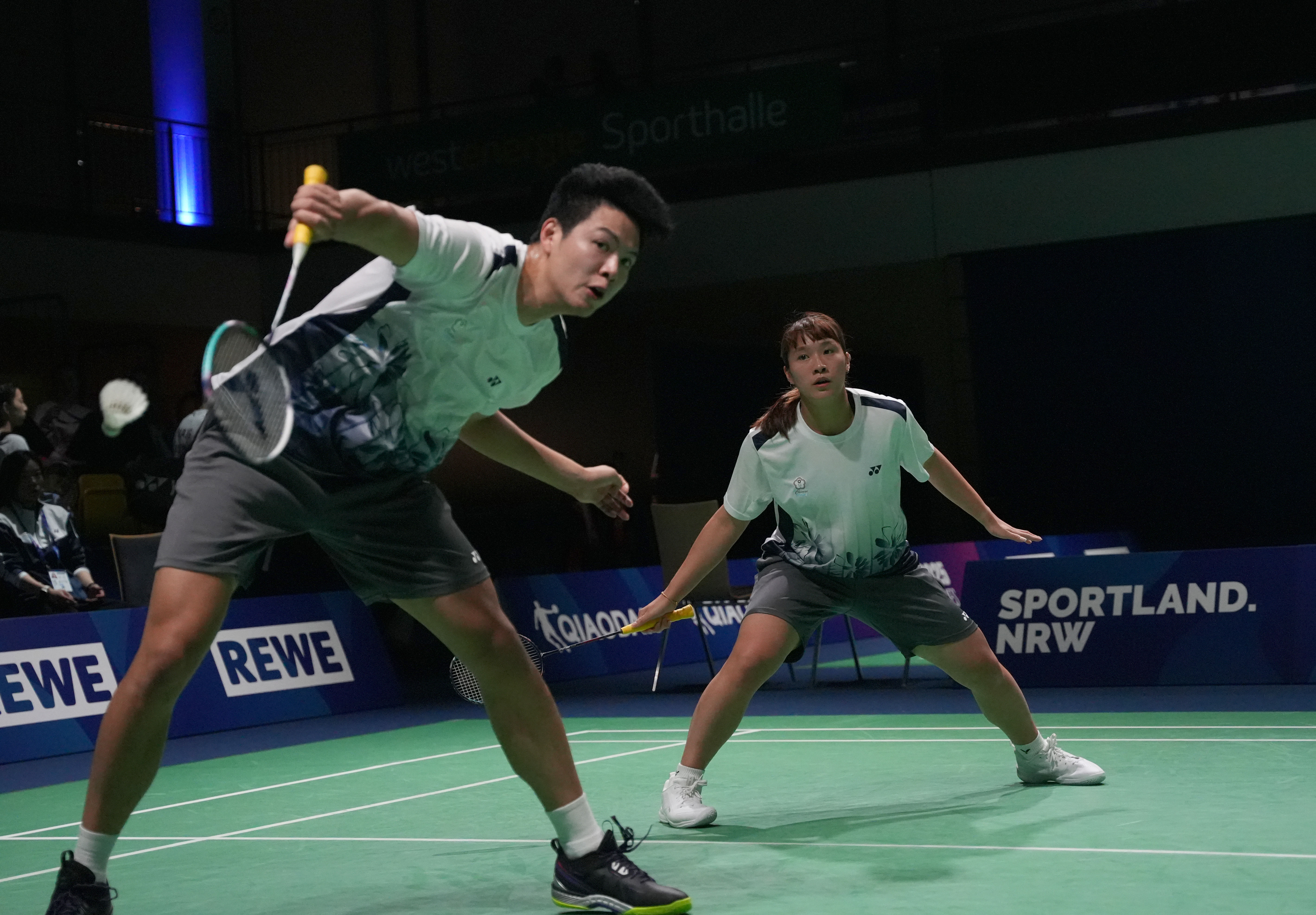 ▲▼中華羽球混雙組合吳軒毅 、楊筑云擊敗中國，挺進金牌戰。（圖／大專體總提供）