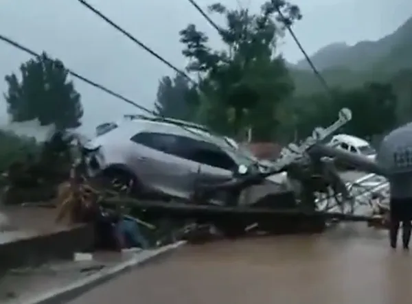 ▲河北易縣災情。（圖／翻攝自微博，下同）