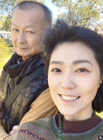 ▲▼曹雅雯痛失父親。（圖／翻攝自Instagram／oliviarougejaloux）
