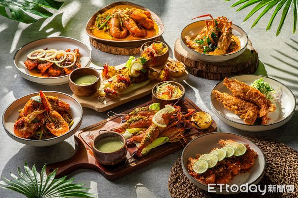 ▲板橋凱撒大飯店蓮花餐廳祭出8道「泰國蝦料理買一送一」。（圖／板橋凱撒大飯店提供）