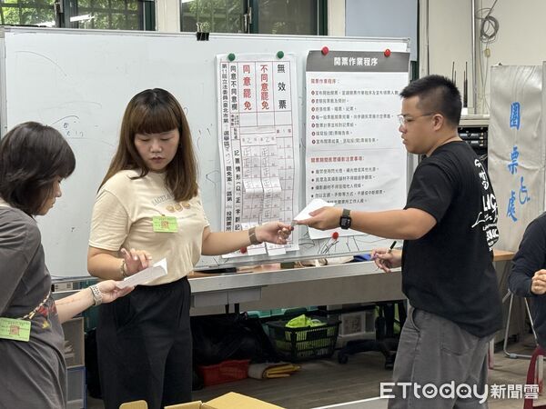 ▲▼罷免投票 唱票 開票 王鴻薇選區  民眾現場關切 監票 。（圖／記者屠惠剛攝）