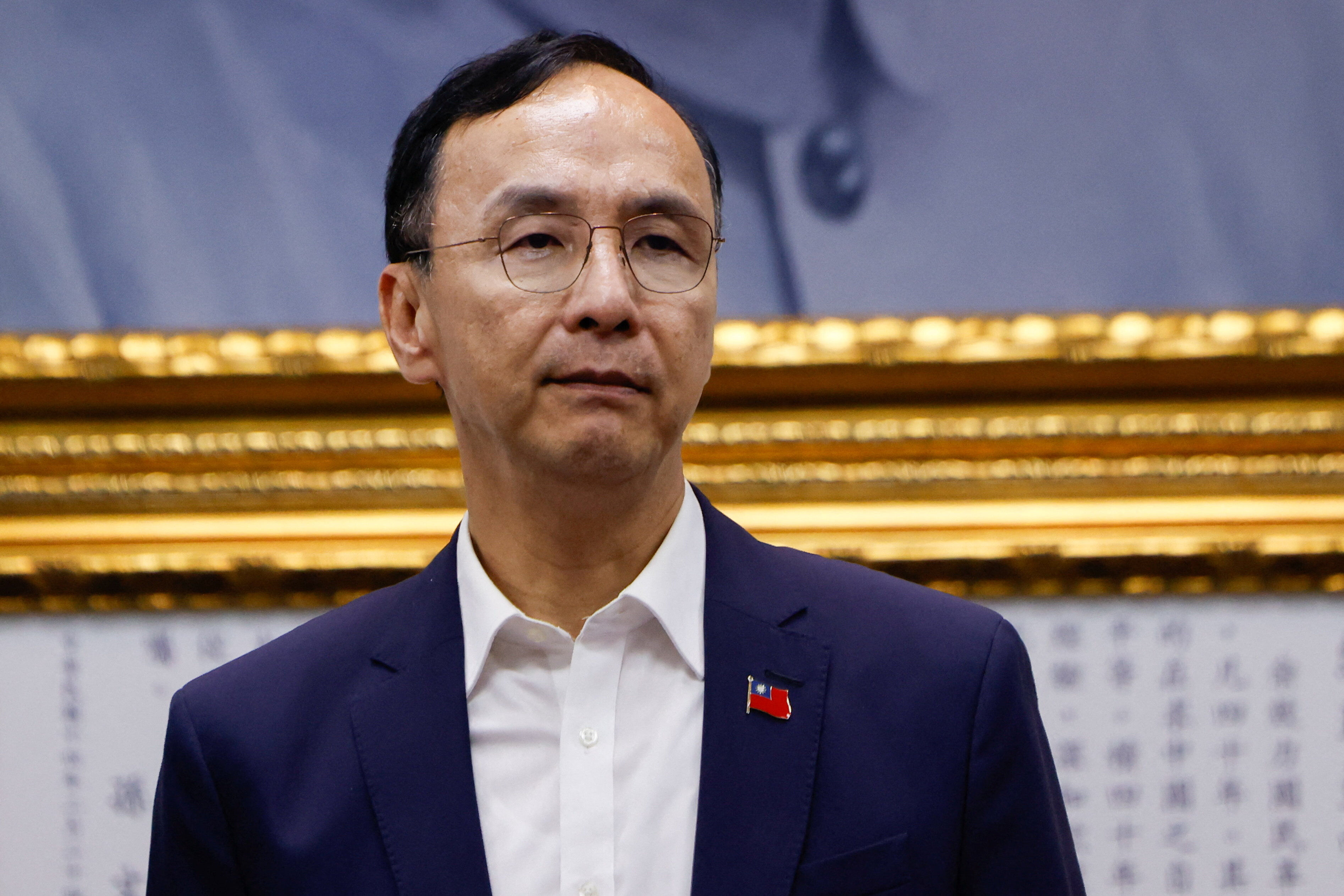 ▲▼國民黨主席朱立倫針對「大罷免」投票結果發表談話。（圖／路透）