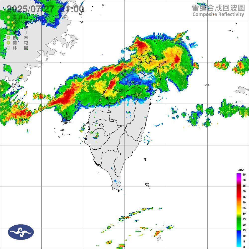 ▲▼豪雨特報2025/07/27 21:15:51。（圖／）