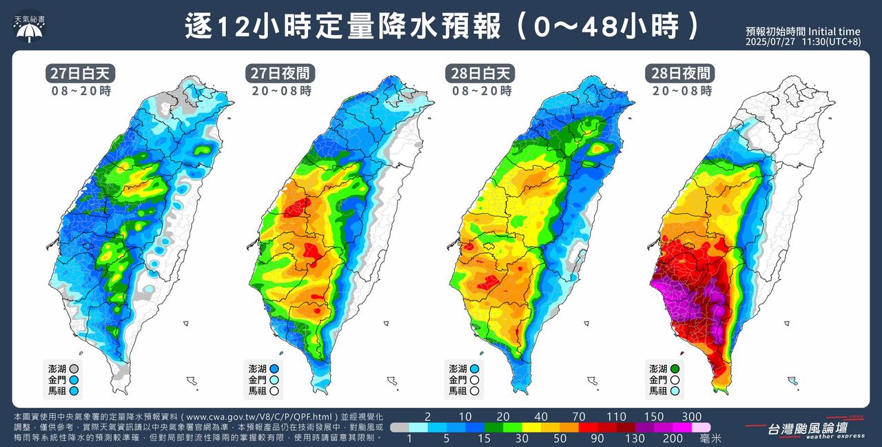 中南部一張圖曝「下周致災性強降雨」　網哀號：我家還沒修好
