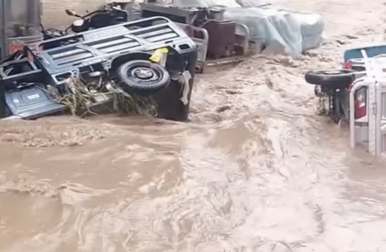 ▲河北連日強降雨，多地出現災情。（圖／翻攝微博）