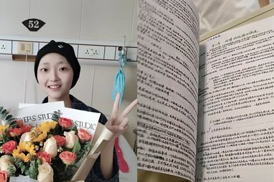 陸20歲大學生網紅癌逝！父母悲痛證實　「病床自學」貼文曝：想回學校