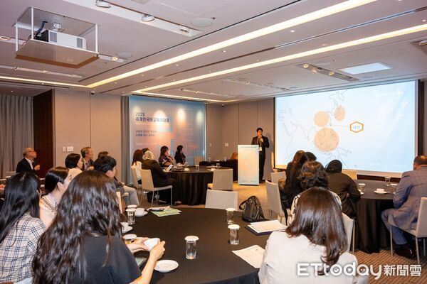 ▲台南世宗學堂營運長高濟庚，於韓國新羅酒店出席2025世界韓語教育者大會並獲頒「功勞獎」。（記者林東良翻攝，下同）