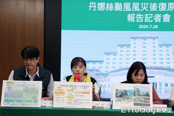 ▲台南市災區聯合服務中心假日持續開放受理風災慰助金申請作業。（記者林東良翻攝，下同）