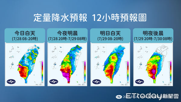 ▲▼天氣趨勢。（圖／氣象署提供）