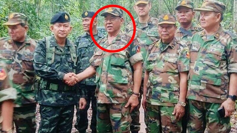 ▲▼洪森親信！停火協議47分鐘前陣亡。（圖／翻攝自khaosod）
