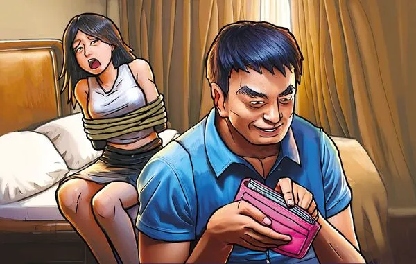 江昱賢利用保外就醫制度的漏洞逃亡後，在桃園連續犯下2起強盜性侵案。（AI繪圖Adobe Firefly生成，本刊美術組後製）