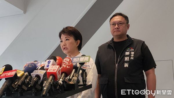 ▲盧秀燕,鄭照新。（圖／記者游瓊華攝）