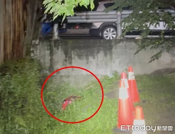 ▲▼             新莊箱屍案，裝著男性遺體的紅色行李箱。（圖／記者陳以昇翻攝）