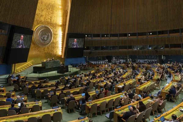 ▲▼     法國與沙烏地阿拉伯在聯合國召開3天會議，推動各國承認巴勒斯坦（Palestine）的國家地位        。（圖／達志影像／美聯社）