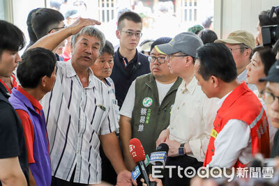 卓榮泰勘災「說完就走」? 行政院怒駁:罔顧事實、惡意扭曲
