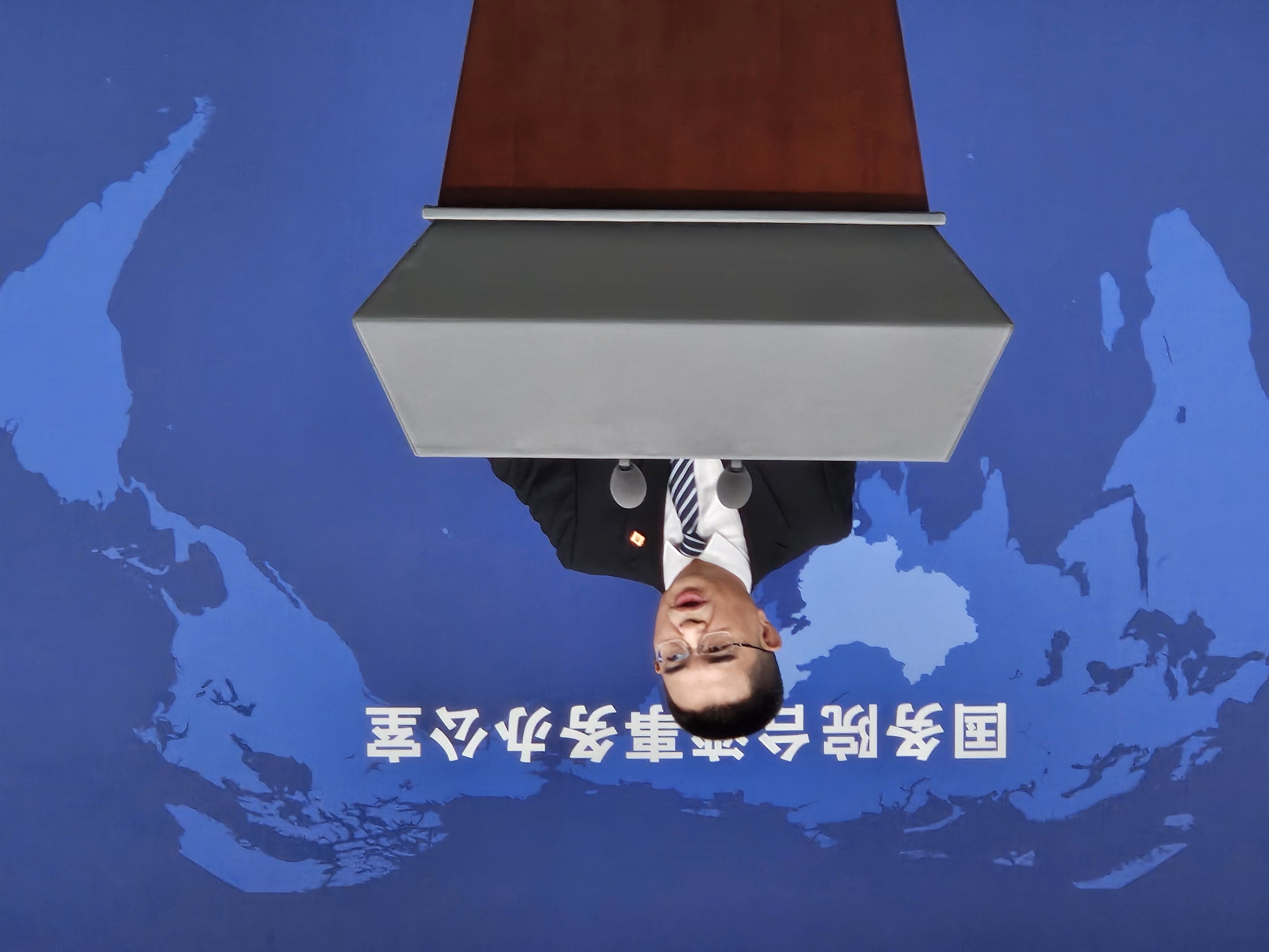 ▲▼更新：大陸國台辦發言人陳斌華（2025.07.30）。（圖／記者陳冠宇攝）。