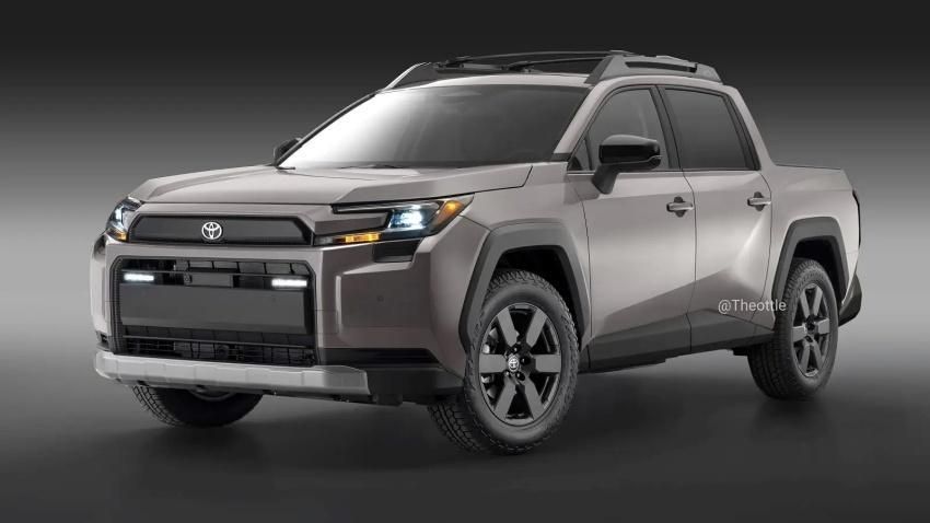 ▲TOYOTA RAV4化身皮卡車不是夢！海外原廠正在評估中。（預想圖／翻攝自《Theottle》）